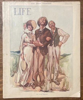 Life Magazine - Nov 18, 1909 - Complete w/Suremealy Cover “Air Ship Number” - Image 1 of 4