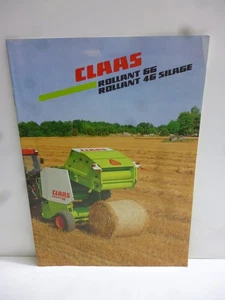 CLAAS Erntemaschinen Orig.Prospekt CLAAS ROLLANT 66/ ROLLANT 46 SILAGE 16 Seiten - Bild 1 von 1