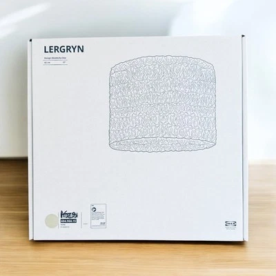 IKEA LERGRYN Beige Handmade Knitted Pendant Lamp Shade 17 " - Image 1 of 4