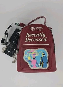 Beetlejuice Classic Movie Recently Deceased Book Mini Backpack  - Picture 1 of 4