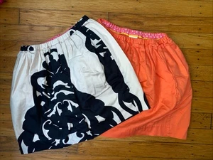 Girls J.Crew Crewcuts Skirts Navy Blue & White & Orange Sz 4-5 Years FLAWLESS!! - Picture 1 of 6