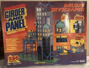 NEW GIRDER AND PANEL BUILDING SYSTEM DELUXE SKYSCRAPER 550 PIECES Damaged Box - Bild 1 von 18