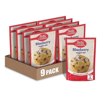 Betty Crocker Blueberry Muffin Mix, 6.5 oz (Pack of 9) Ounce  - Image 1 of 4