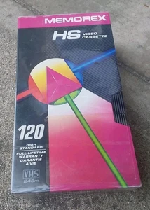 Memorex HS Video Cassette 120 High Standard Tape VHS Tape NEU - versiegelt 2 Stück - Bild 1 von 3
