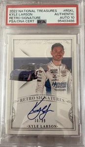 NASCAR 2x Champion, Kyle Larson. 2022 Autographed PSA Auto 10 Numbered 36/99 - Picture 1 of 3