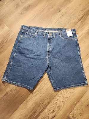 Wrangler Five Star Heritage Relaxed Fit Low Stretch 10" Inseam Size 46 Blue New - Image 1 of 3