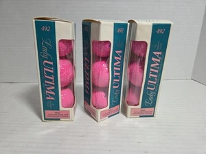 Lady Ultima 492 by Triumph golf-- Pink Golf Balls 3 Pack Of 3's - New - Picture 1 of 7