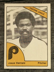 1977 Reading Phillies TCMA #14 Jesus Hernaiz (EXMT) - Afbeelding 1 van 2