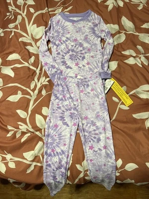 Новый с Ярлыками Cuddl Duds тепловой трикотажа XL галстук краситель фиолетовый пижама базовый слой комплект с носками - Изображение 1 из 4