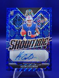 2024 Panini Mosaic Keon Coleman Showtime Blue Auto /99 Bills Rookie - Bild 1 von 2