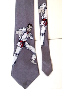 Vintage Kung Fu Karate Judo Neuheit Krawatte 62 Zoll - Bild 1 von 5