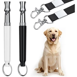 Hundepfeife 2er Pack Hundetrainingspfeife mit Schlüsselband (schwarz-weiß) - Bild 1 von 5