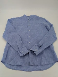 CAMISA DE LINO AZUL LA BOTTEGA DEGLI INTRECCI "GLI ECOLOGICI" TALLA XXL - Imagen 1 de 8