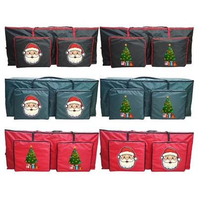 Christmas Tree Bags With Zipper Holidays Storage Solutions Double Zipper Design - Image 1 of 4