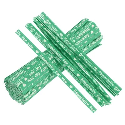 1000Pcs Kraft Paper Twist Ties 3.14Inches Bread Ties Green - Image 1 of 4
