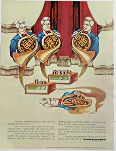 Marantz 1971 Vintage Print Ad 10"x13" French Horn Players - Picture 1 of 3