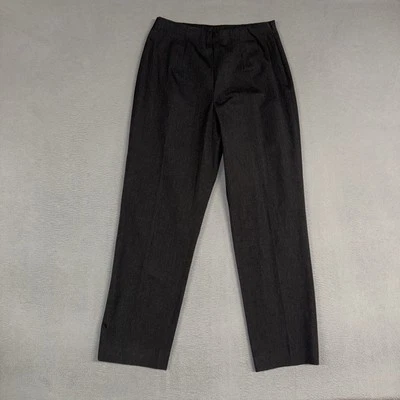 Eddie Bauer Dress Pants Womens 10 Gray Bremerton Fit Side Zip Flat Front Cotton - Image 1 of 4