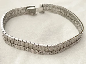 800 er Silber Artdeco Armband, Gliederband - Bild 1 von 8