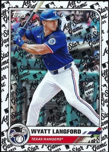 2025 Topps All-Star Game Mega Box Foil #95 Wyatt Langford Texas Rangers - Picture 1 of 2