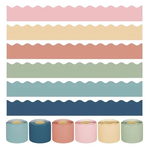 240Ft Boho Schwarzes Brett Grenzen Klassenzimmer Grenze Trim Boho Gewellt1246 - Bild 1 von 7