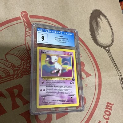 2000 Pokemon League Black Star #9 Mew CGC 9  - Image 1 of 4