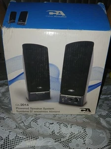 Cyber Acoustics CA-2014 Computer Speakers just opened to test, works perfectly - Picture 1 of 10