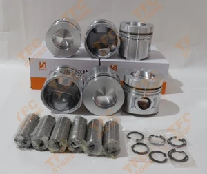 6Set Piston Kit With Pin STD For Mitsubishi S6K Engine Parts 34317-01100 - Picture 1 of 5