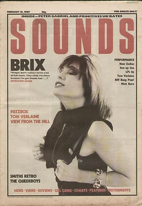 SOUNDS FEB 21 87 FALL ADULT NET BRIX HURRAH! VERLAINE SMITHS QUEERBOYS FUZZBOX - Picture 1 of 1