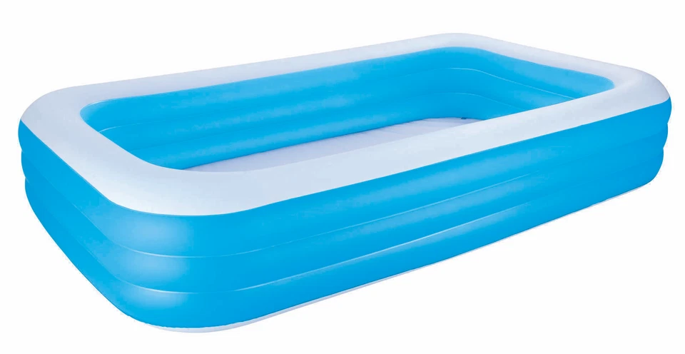 Bestway Blue Rectangular Deluxe Schwimmbad - Blau (54009)