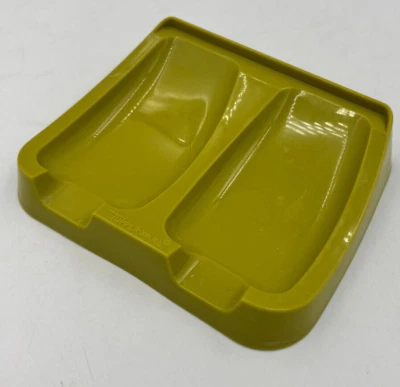 Reposacuchara doble Tupperware vintage #1226 - aguacate Foto 1 de 4
