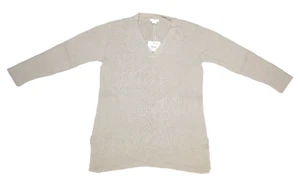 Ingrid & Isabel Women's Maternity Size Medium Beige Side Zip Nursing Sweater NWT - Picture 1 of 8