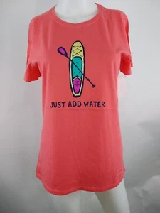 Life is Good Women S/S Crusher Lite Tee Add Water Paddleboard Orang Medium 73229 - Picture 1 of 10