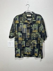 Tommy Bahama Hawaiian Print Shirt Palm Trees Men’s Size M 100% Silk - Picture 1 of 9