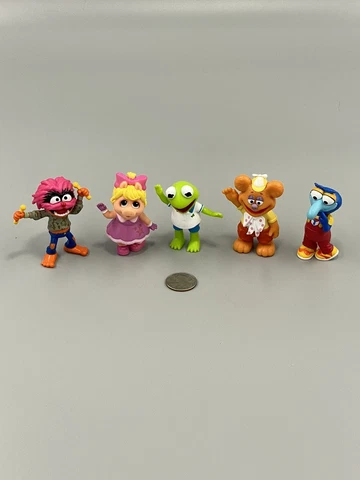 Disney Jr Muppet Babies Playroom Lot of 5 -  2.5" Figures Includes Gonzo Kermit Cover