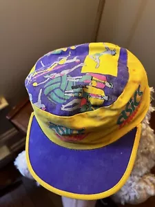 ASICS Reversible Volleyball Beach Hat -80s 90s Vintage - Picture 1 of 12