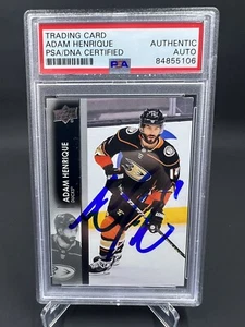 Adam Henrique Signed 2021-22 Upper Deck IP Auto PSA/DNA Anaheim Ducks - Picture 1 of 2