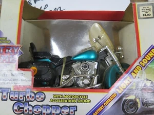 1995 TOY STATE TURBO CHOPPER MIT LICHT UND SOUND HARLEY SIEHT AUS WIE MOTORRAD - Bild 1 von 6