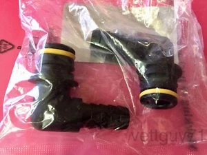 Xylem Flojet Quad Port 1/2" Adattatore collegamento rapido tubo Viton raccordo gomito 90° - Foto 1 di 3