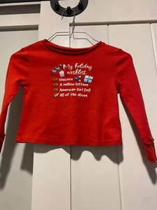american girl sz 6 christmas PJ shirt - Picture 1 of 3