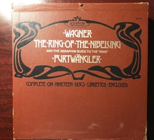 FURTWANGLER WAGNER Ring of the Nibelung 19 LPs Vinyl RAI 1953 Seraphim VG+/NM-