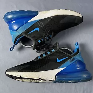 Nike Air Max 270 Anthracite Photo Blue Mens Size 9 Athletic Sneakers Gym Shoes - Picture 1 of 6
