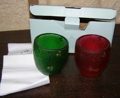 AR3- PARTYLITE boîte de 2 verres DUO mille et une fêtes porte bougie - Photo 1/2