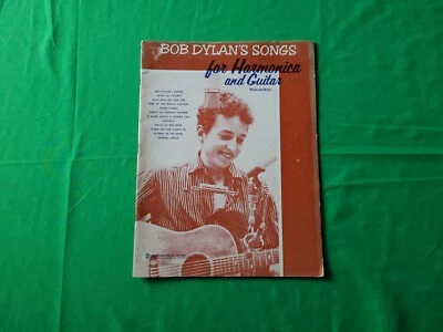 BOB DYLANS SONGS FOR HARMONICA AND GUITAR - Songbook Sheet Music Vintage 1964  - Image 1 of 3