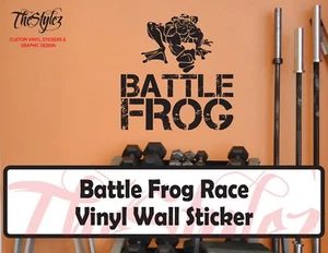 Battle Frog Race Vinyl Wall Sticker - Picture 1 of 4