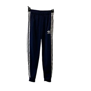 Adidas Primeblue Blue Pull On Jogger Track Pants Zip Pockets Boys Youth Size M - Picture 1 of 11