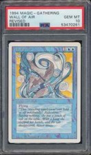 1994 MTG Magic The Gathering Revised Wall of Air PSA 10 GEM MINT Ultra Low Pop
