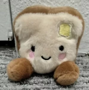 Aurora Palm Pals Toast Bread Plushie 5” Loafy Toast Buttered 🍞 - Picture 1 of 3