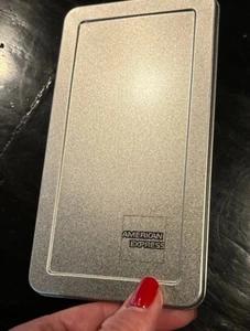 Nuovissimo American Express Metal 2 Pannelli Ristorante Bill Check Presentatore Cover - Foto 1 di 2