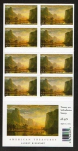 USA Scott 4346a Complete Self Adhesive Pane, 42¢ American Treasures Bierstadt - Picture 1 of 1