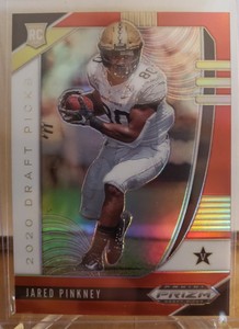 2020 Panini Prizm Draft Picks Jared Pinkney Red Holo #137